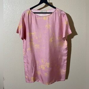 Emilio Pucci Pink and Yellow Tunic Mini Dress